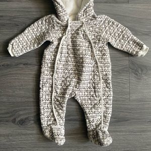 Nordstrom Baby Hooded Fur One Piece Size 6 months